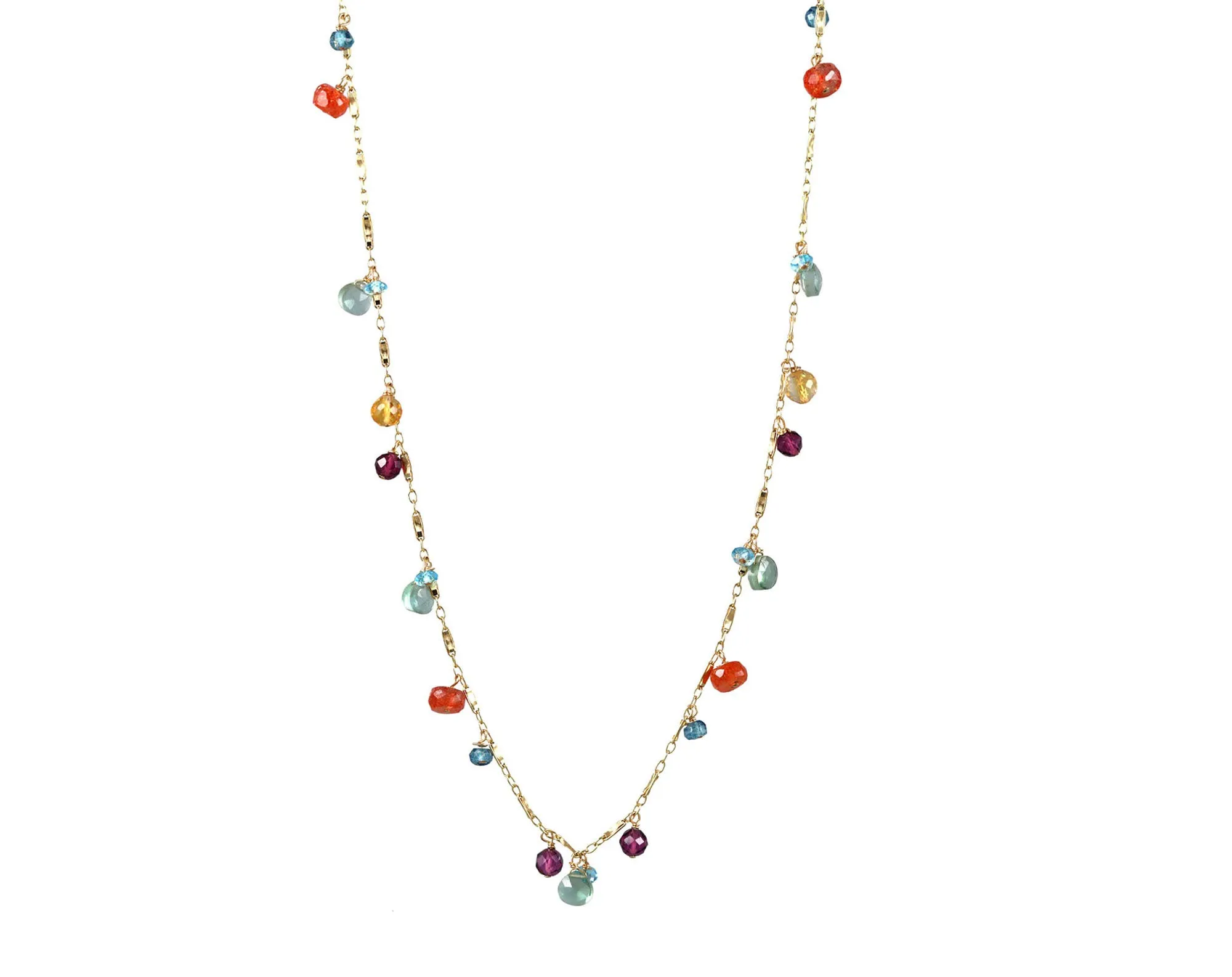 24" Green Quartz Necklace