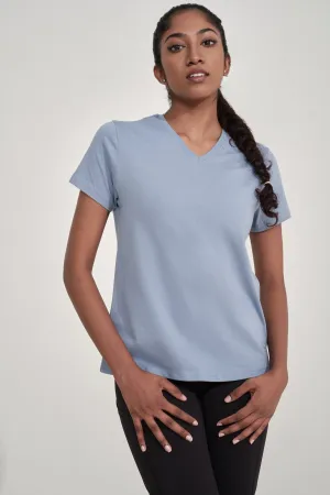 Amante Womens Sports V Neck T Shirt