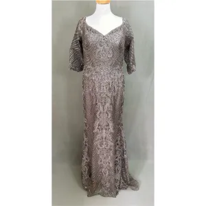 Cameron Blake smoke gray dress, size 12, NEW WITH TAGS!