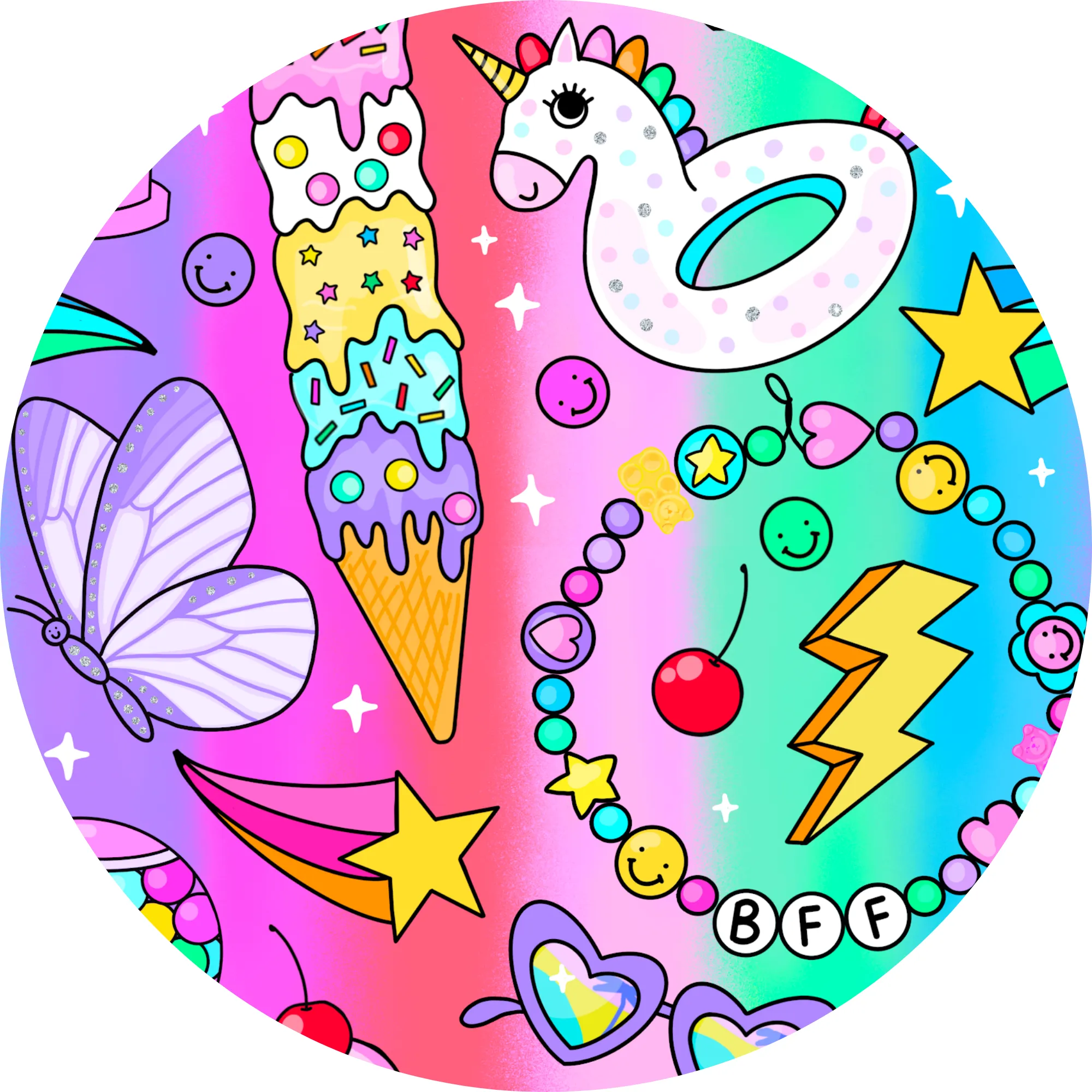 Cosmic Candyland Swimsuit With Tutu