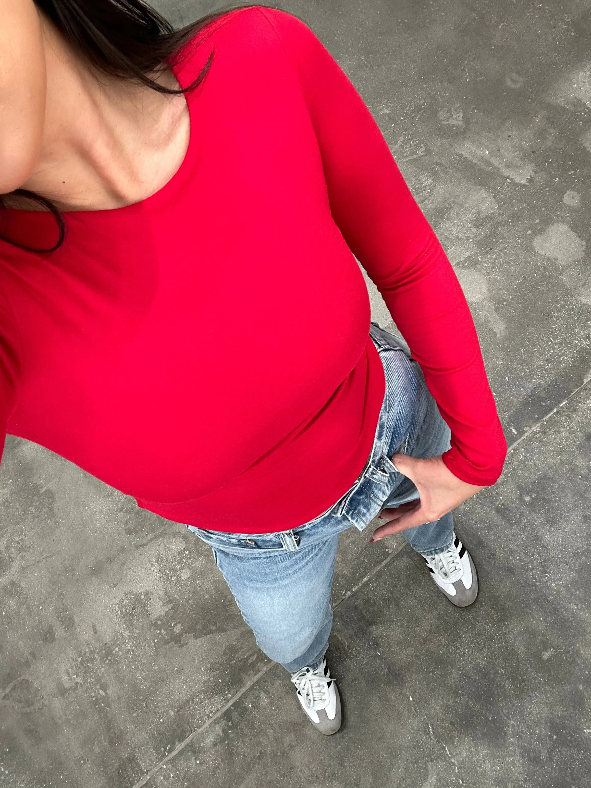 harlow long sleeve (SEASONAL RED)