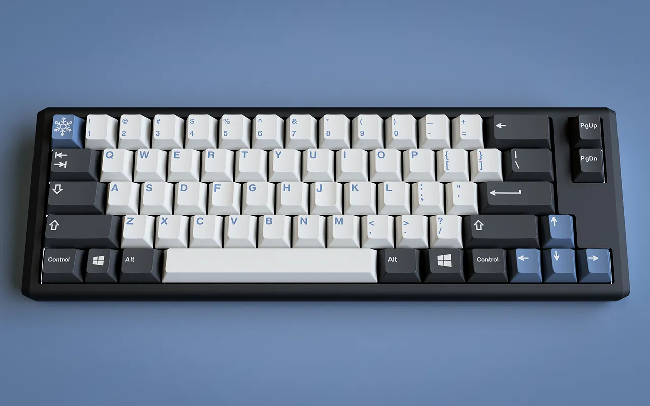 JTK Arctic Doubleshot Keycap Set