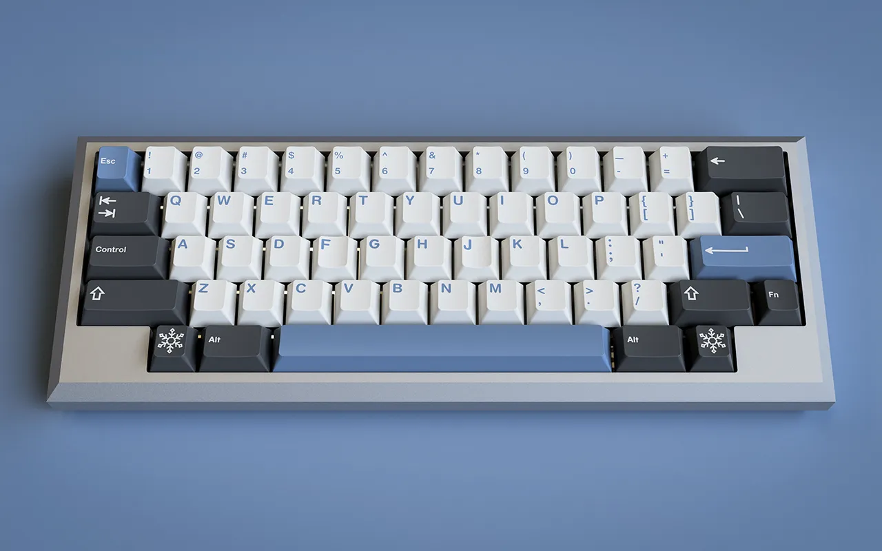 JTK Arctic Doubleshot Keycap Set