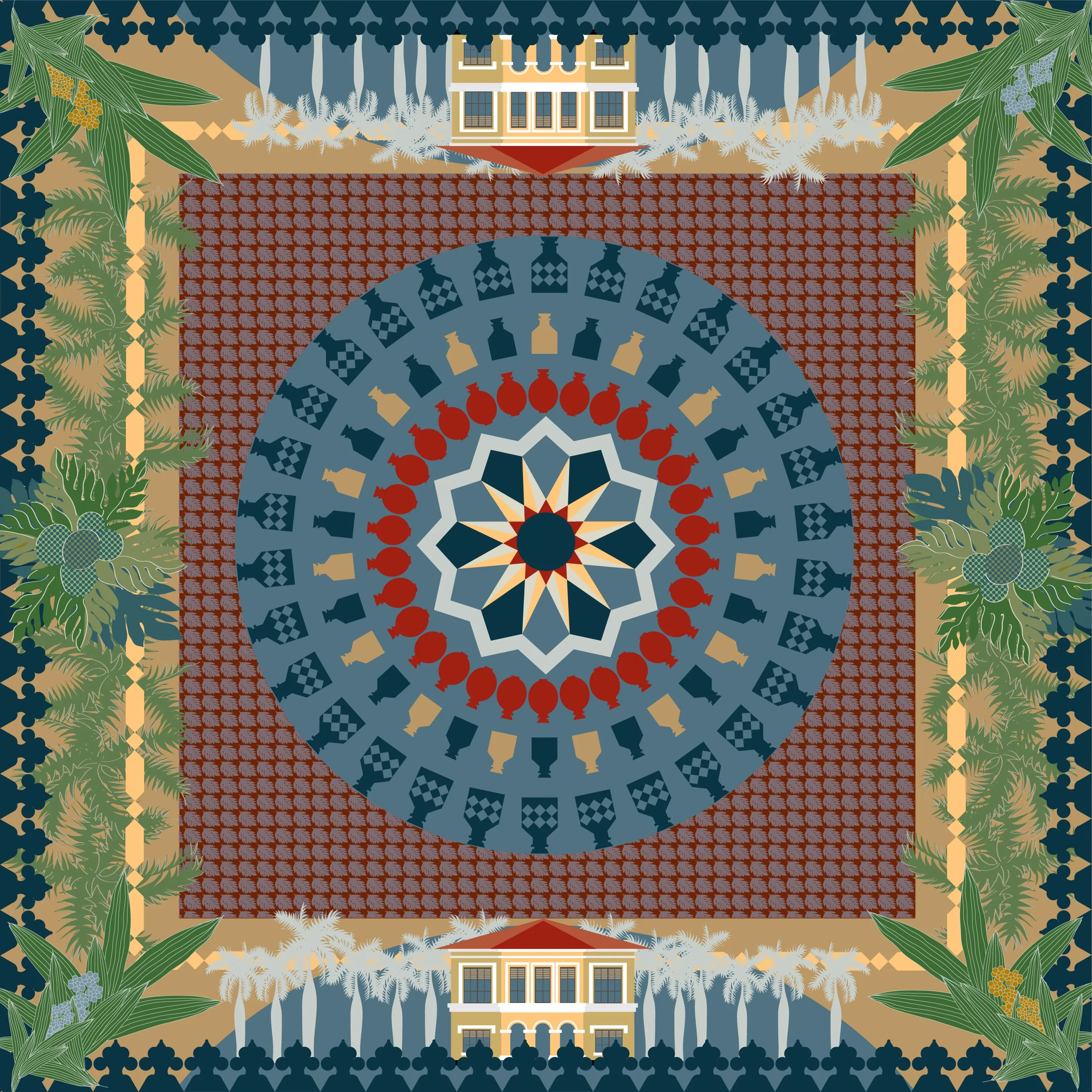 Kampong Glam Heritage Chiffon Scarf