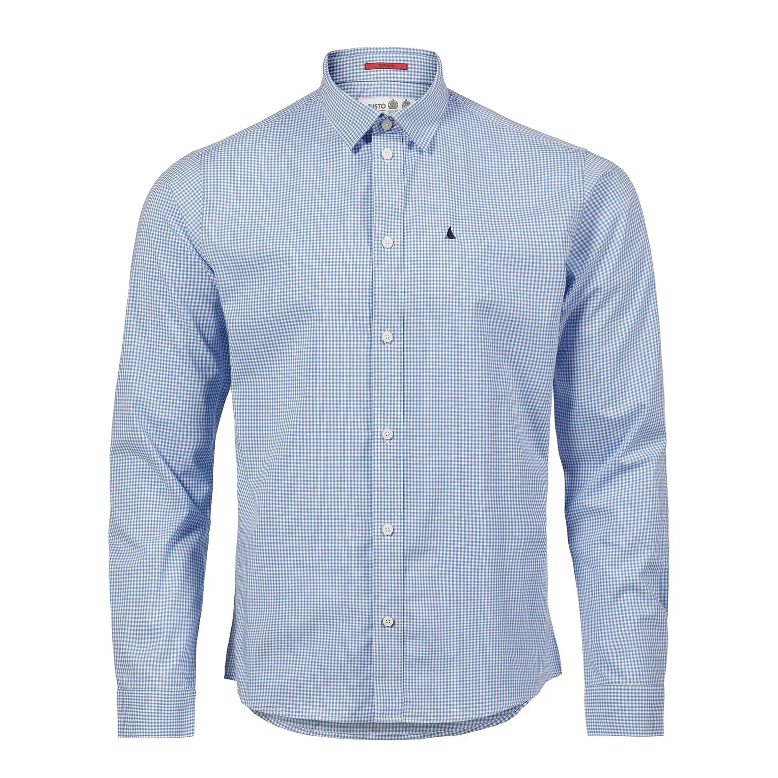 Musto Sardinia Gingham Shirt Pale Blue