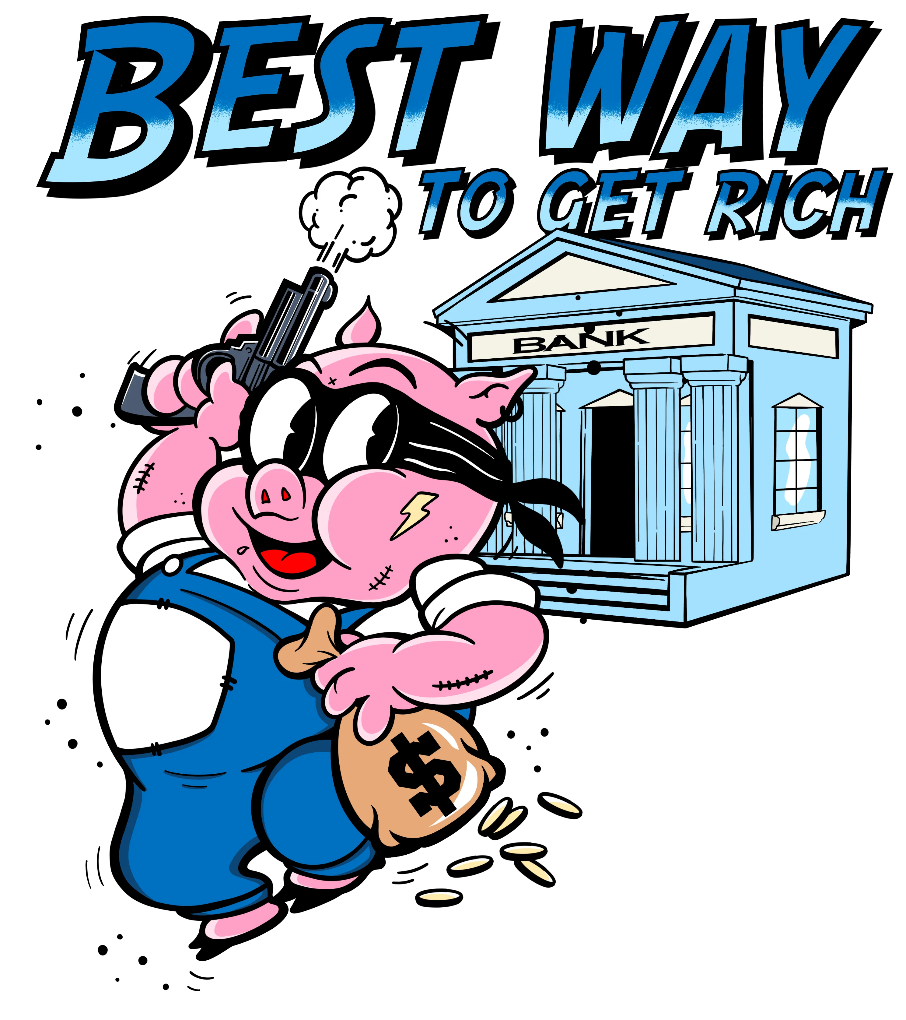 Pig by Diego Jiwananda - T-Shirt
