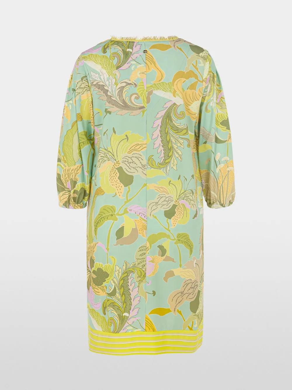 Tunic Dress in Print - Soft Limeade